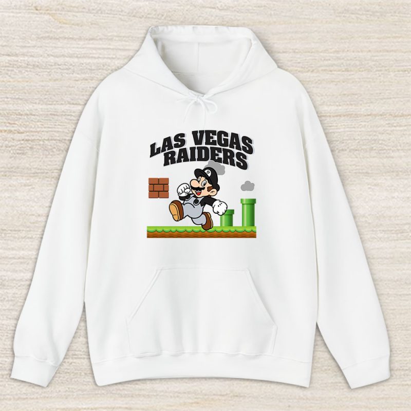 Mario X Las Vegas Raiders Team NFL American Football Unisex Hoodie TAH8594