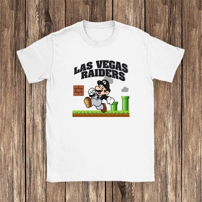 Mario X Las Vegas Raiders Team NFL American Football Unisex T-Shirt Cotton Tee TAT8594