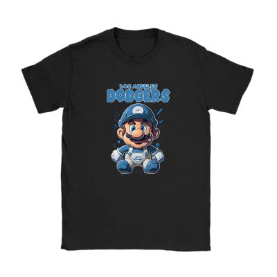 Mario X Los Angeles Dodgers Team X MLB X Baseball Fans Unisex T-Shirt TAT5837