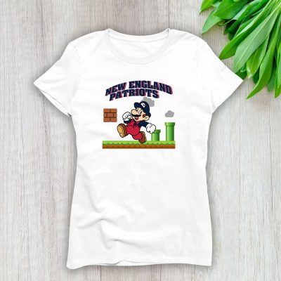 Mario X New England Patriots Team NFL American Football Lady T-Shirt Women Tee LTL8597