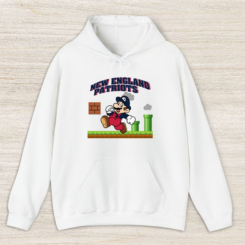 Mario X New England Patriots Team NFL American Football Unisex Hoodie TAH8597