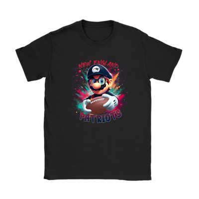 Mario X New England Patriots Team X NFL X American Football Unisex T-Shirt TAT5863