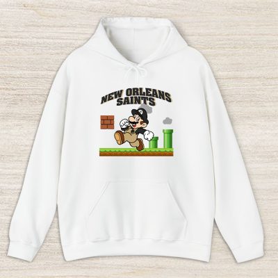 Mario X New Orleans Saints Team NFL American Football Unisex Hoodie TAH8598