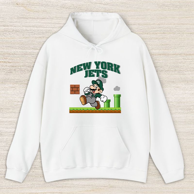 Mario X New York Jets Team NFL American Football Unisex Hoodie TAH8600