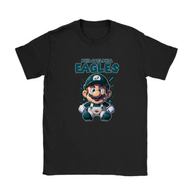 Mario X Philadelphia Eagles Team X NFL X American Football Unisex T-Shirt TAT5868