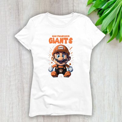 Mario X San Francisco Giants Team X MLB X Baseball Fans Lady Shirt Women Tee TLT5731