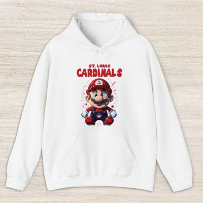 Mario X St. Louis Cardinals Team X MLB X Baseball Fans Unisex Hoodie TAH5842