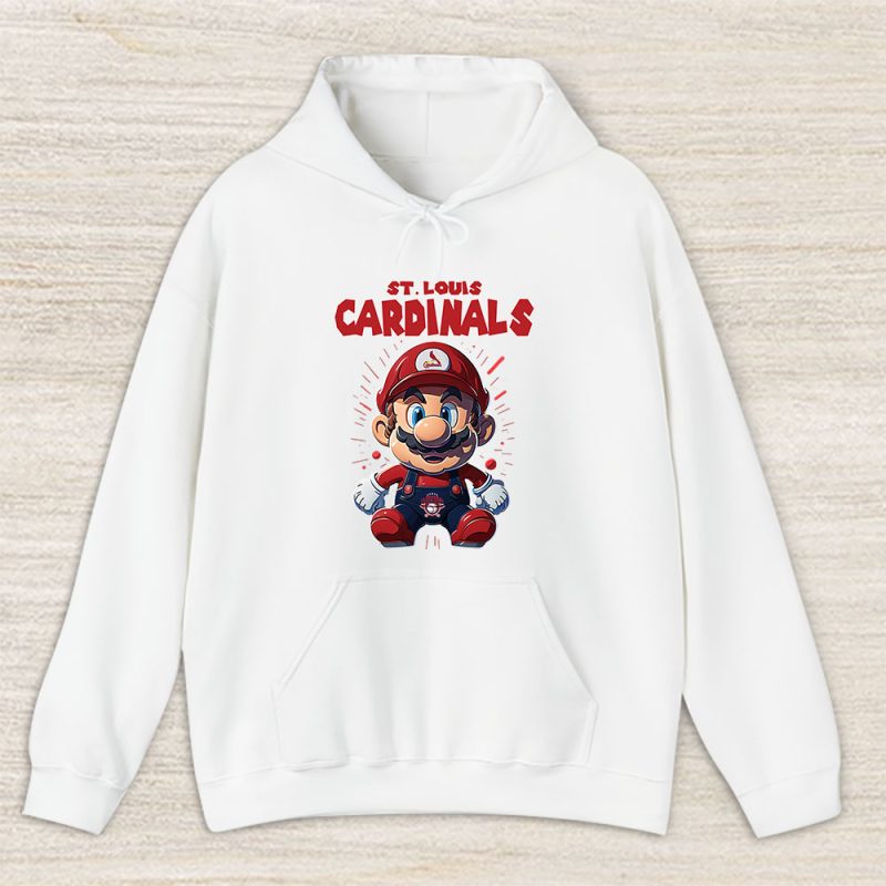 Mario X St. Louis Cardinals Team X MLB X Baseball Fans Unisex Hoodie TAH5842