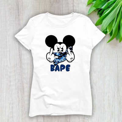 Mickey Mouse Bape Lady T-Shirt Women Tee LTL7066