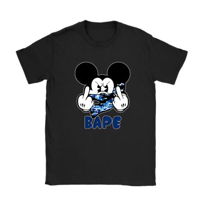 Mickey Mouse Bape Unisex T-Shirt Cotton Tee TAT7066