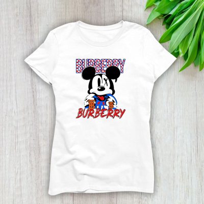 Mickey Mouse Burberry Lady T-Shirt Women Tee LTL8228