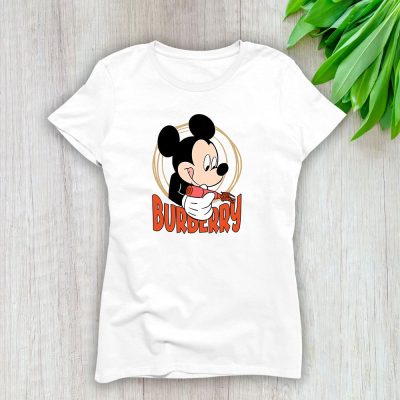 Mickey Mouse Burberry Lady T-Shirt Women Tee LTL8232