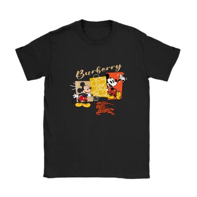 Mickey Mouse Burberry Unisex T-Shirt Cotton Tee TAT7585