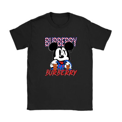 Mickey Mouse Burberry Unisex T-Shirt Cotton Tee TAT8228