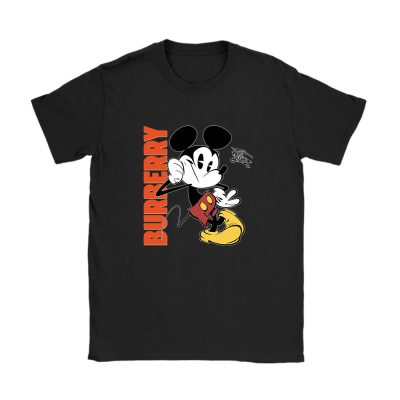 Mickey Mouse Burberry Unisex T-Shirt Cotton Tee TAT8231