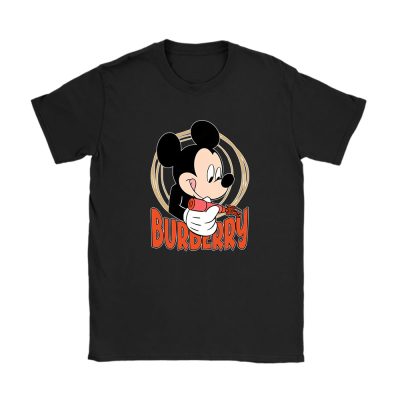 Mickey Mouse Burberry Unisex T-Shirt Cotton Tee TAT8232