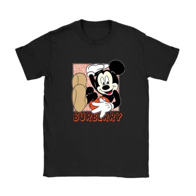 Mickey Mouse Burberry Unisex T-Shirt Cotton Tee TAT8236