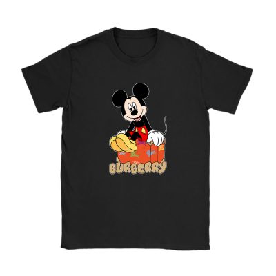 Mickey Mouse Burberry Unisex T-Shirt Cotton Tee TAT8237