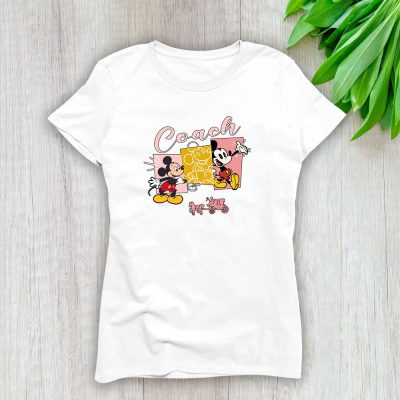 Mickey Mouse Coach Lady T-Shirt Women Cotton Tee TLT7589