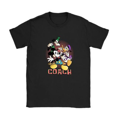 Mickey Mouse Donald Duck Goofy Coach Unisex T-Shirt Cotton Tee TAT8258