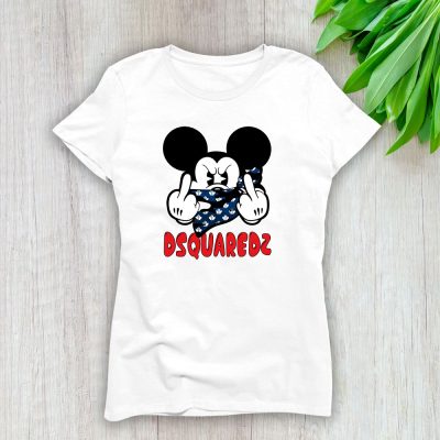 Mickey Mouse Dsquared2 Lady T-Shirt Women Cotton Tee TLT7590