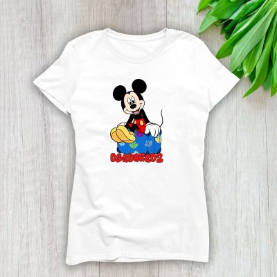 Mickey Mouse Dsquared2 Lady T-Shirt Women Cotton Tee TLT7593