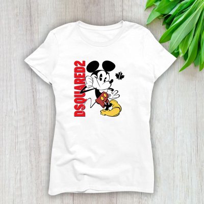 Mickey Mouse Dsquared2 Lady T-Shirt Women Tee LTL8251