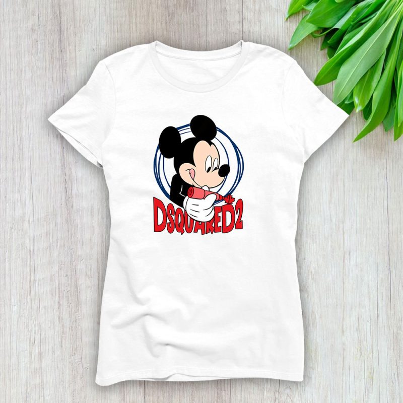 Mickey Mouse Dsquared2 Lady T-Shirt Women Tee LTL8252