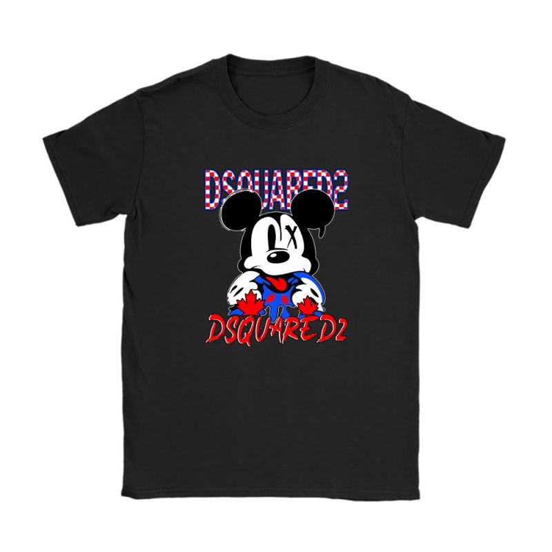 Mickey Mouse Dsquared2 Unisex T-Shirt Cotton Tee TAT8248