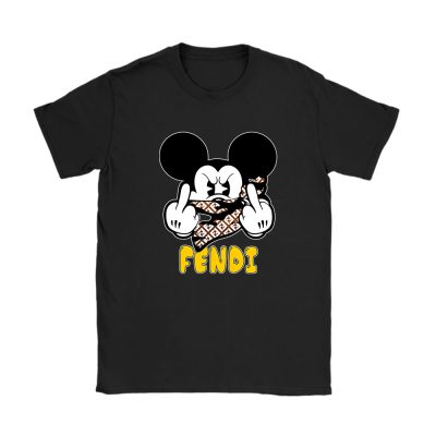 Mickey Mouse Fendi Unisex T-Shirt Cotton Tee TAT7595