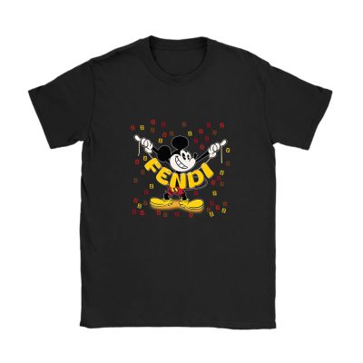 Mickey Mouse Fendi Unisex T-Shirt Cotton Tee TAT7596