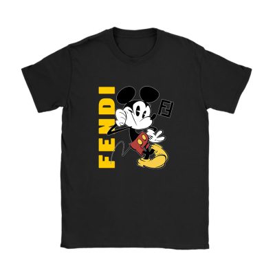 Mickey Mouse Fendi Unisex T-Shirt Cotton Tee TAT8268