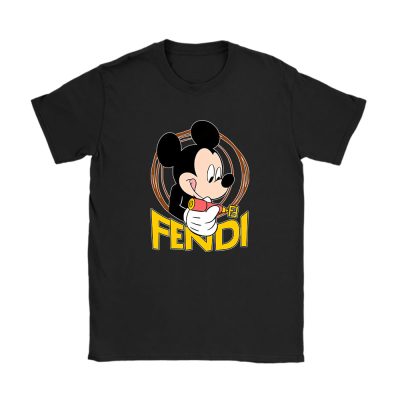 Mickey Mouse Fendi Unisex T-Shirt Cotton Tee TAT8269