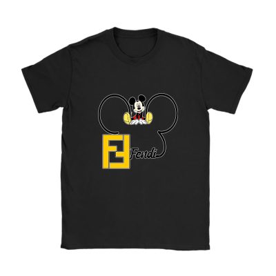 Mickey Mouse Fendi Unisex T-Shirt Cotton Tee TAT8273