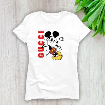 Mickey Mouse Gucci Lady T-Shirt Women Tee LTL8277