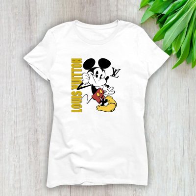 Mickey Mouse Louis Vuitton Lady T-Shirt Women Tee LTL8294