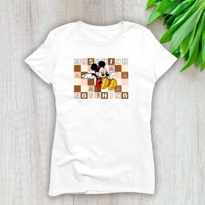 Mickey Mouse Moschino Lady T-Shirt Women Tee LTL8299