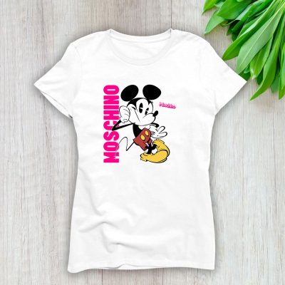 Mickey Mouse Moschino Lady T-Shirt Women Tee LTL8302