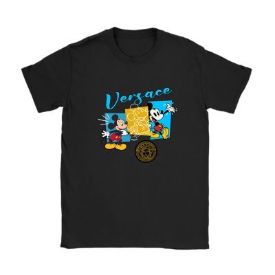 Mickey Mouse Versace Unisex T-Shirt Cotton Tee TAT8314
