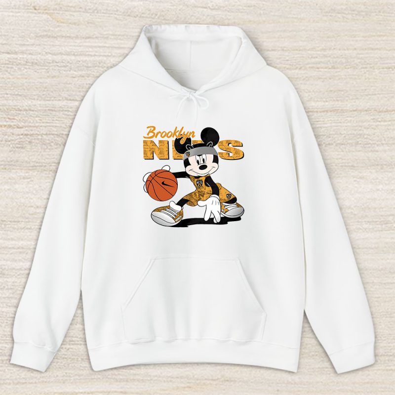 Mickey Mouse X Brooklyn Nets Team NBA Basketball Fan Unisex Hoodie TAH8608