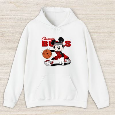 Mickey Mouse X Chicago Bulls Team NBA Basketball Fan Unisex Hoodie TAH8612