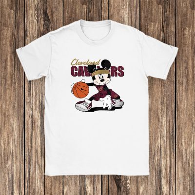 Mickey Mouse X Cleveland Cavaliers Team NBA Basketball Fan Unisex T-Shirt Cotton Tee TAT8614