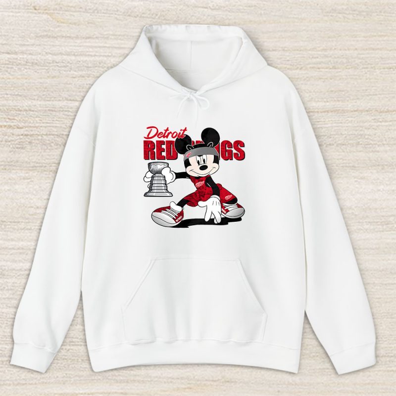 Mickey Mouse X Detroit Red Wings Team NHL Hockey Fan Unisex Hoodie TAH8640