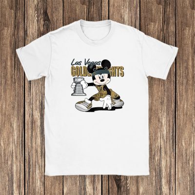 Mickey Mouse X Las Vegas Golden Knights Team NHL Hockey Fan Unisex T-Shirt Cotton Tee TAT8647