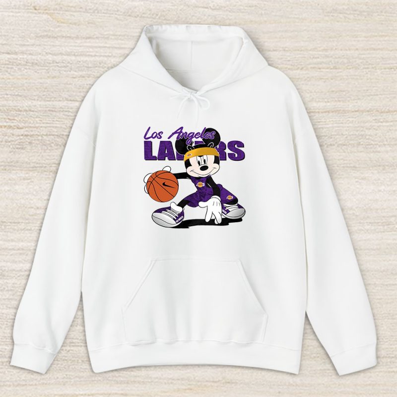 Mickey Mouse X Los Angeles Lakers Team NBA Basketball Fan Unisex Hoodie TAH8621