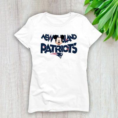 Mickey Mouse X New England Patriots Team X NFL X American Football Lady Shirt Women Tee TLT5812