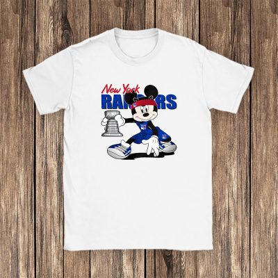 Mickey Mouse X New York Rangers Team NHL Hockey Fan Unisex T-Shirt Cotton Tee TAT8642