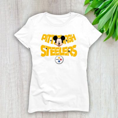 Mickey Mouse X Pittsburgh Steelers Team X NFL X American Football Lady Shirt Women Tee TLT5818