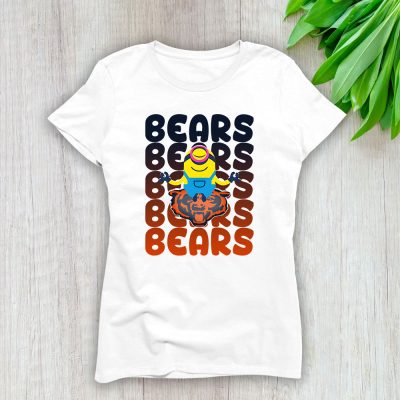 Minion X Chicago Bears Team X NFL X American Football Lady Shirt Women Tee TLT5775