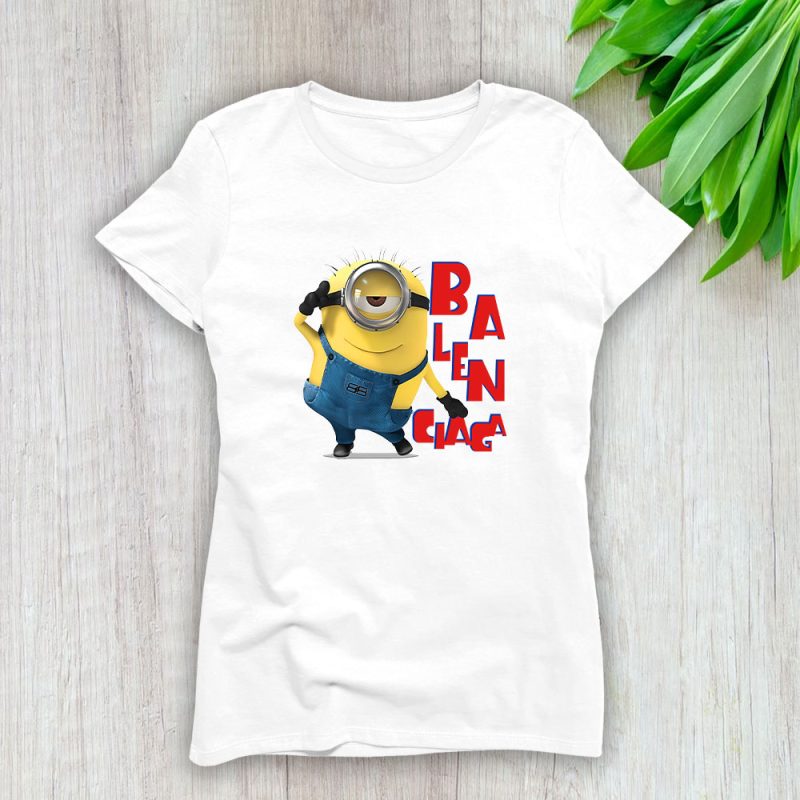 Minions Despicable Me Balenciaga Brand Lady T-Shirt Cotton Tee TLT6306